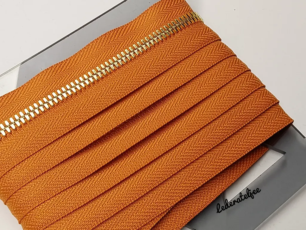 Rits YKK Excella 5 mm Gouden tandjes 