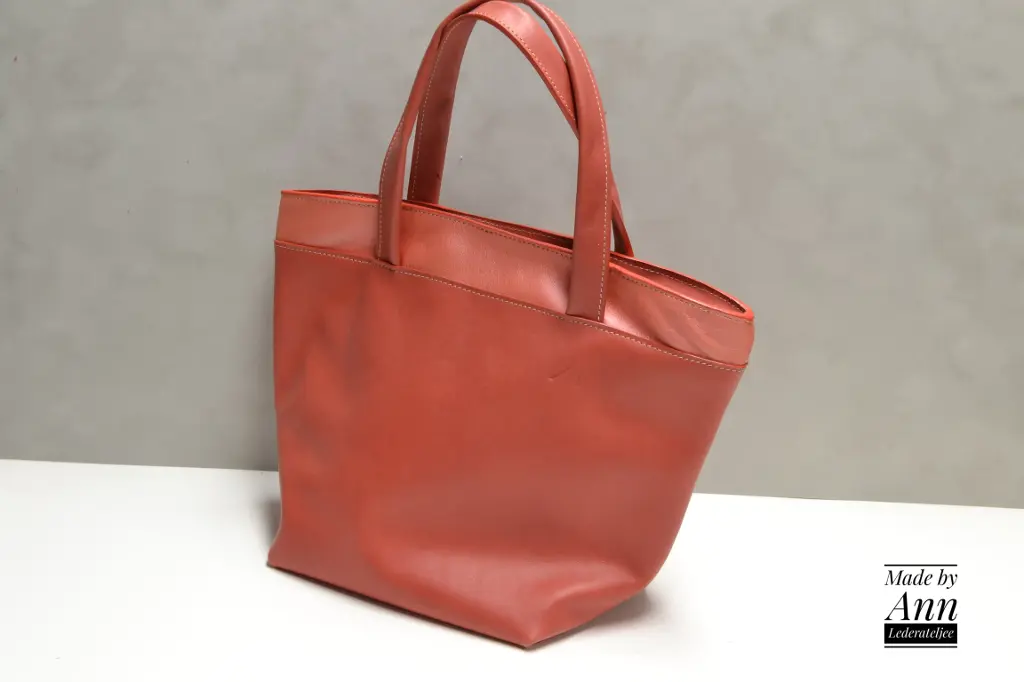 Mini shopper handtas in zacht roze