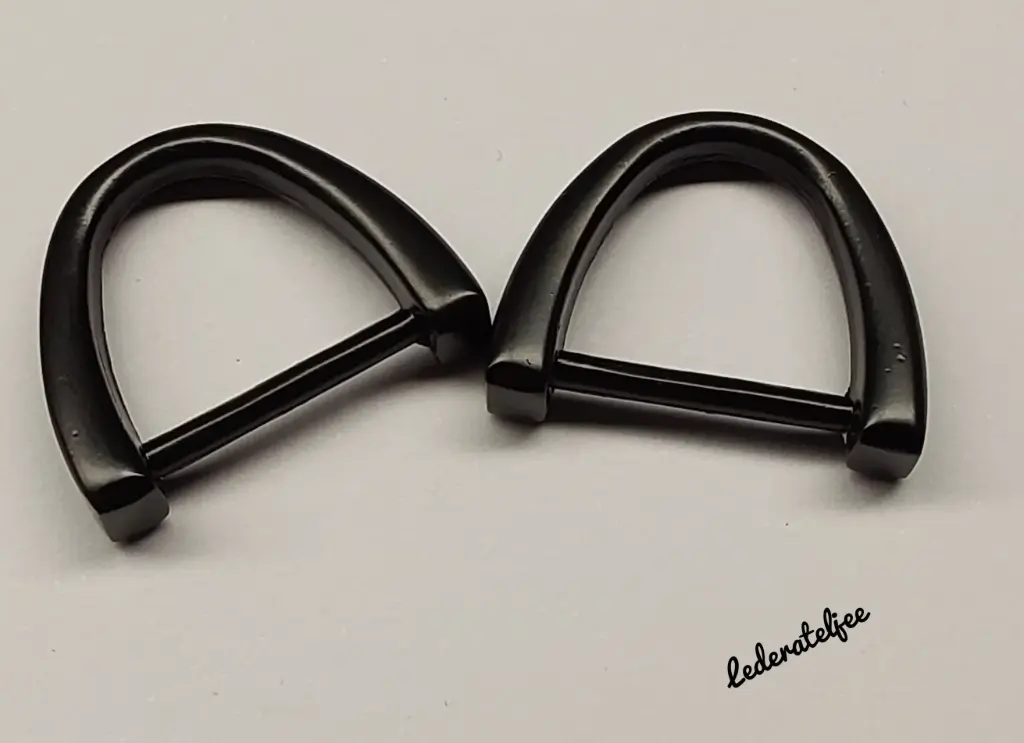 R60 D-ring luxe 1.9cm Zwart