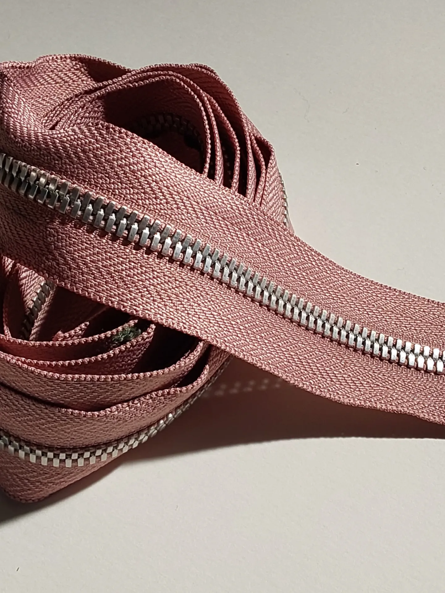 Metalen rits 5mm - Roze (geen YKK) (Nikkel)