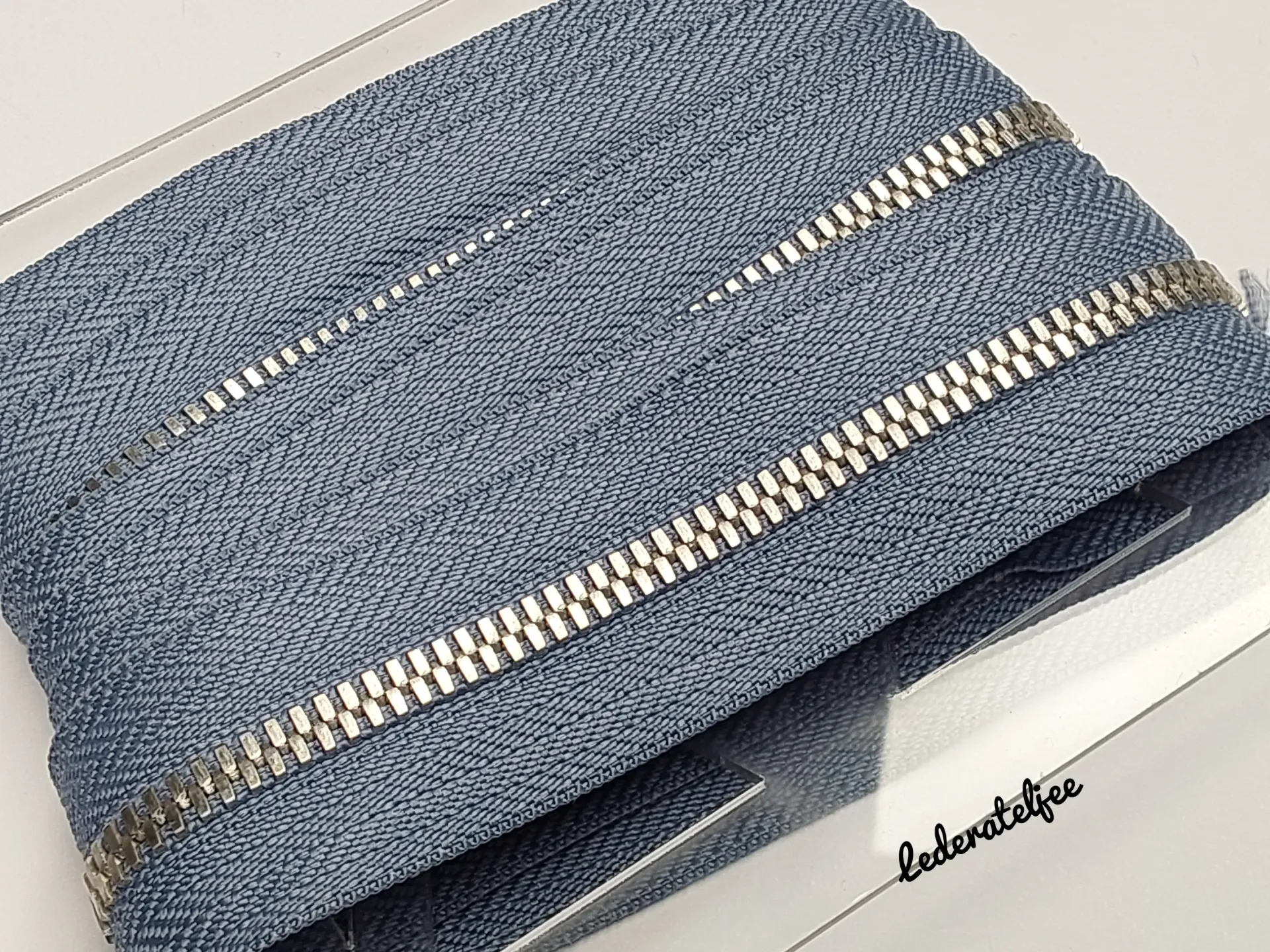 Metalen rits 5mm - Jeans Blue (geen YKK) (Nikkel)