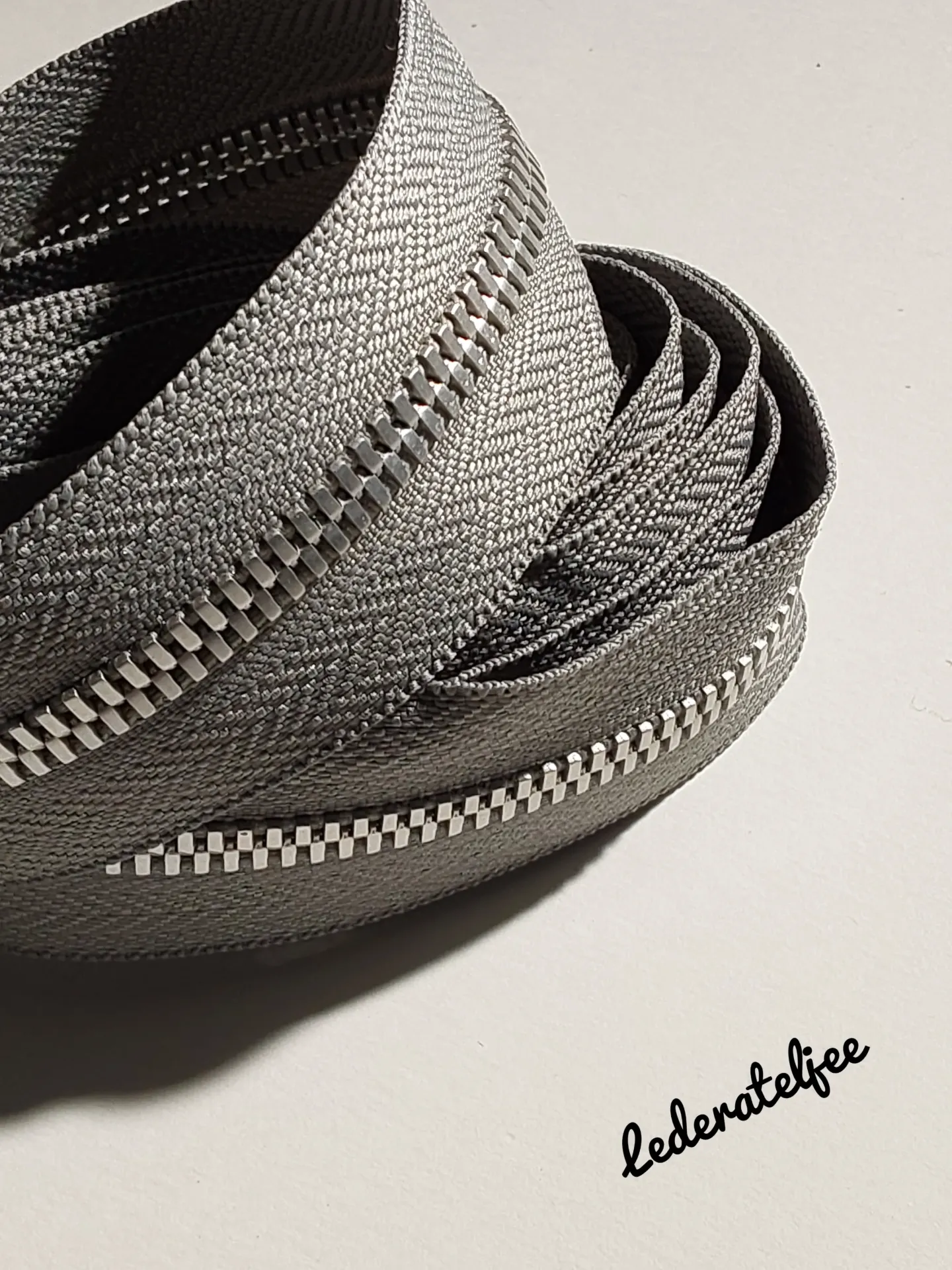 Metalen rits 5mm - Grijs (geen YKK)