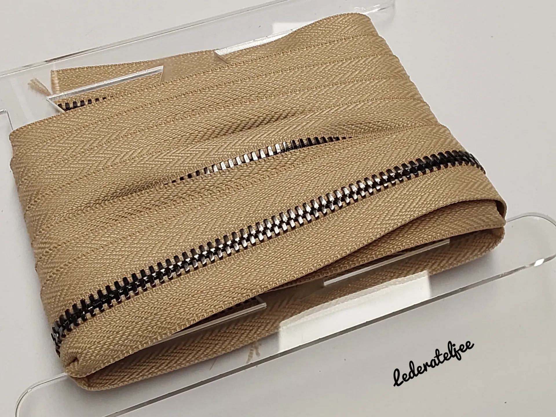 Metalen rits 5mm - Latte Macchiato (geen YKK) (nikkel)