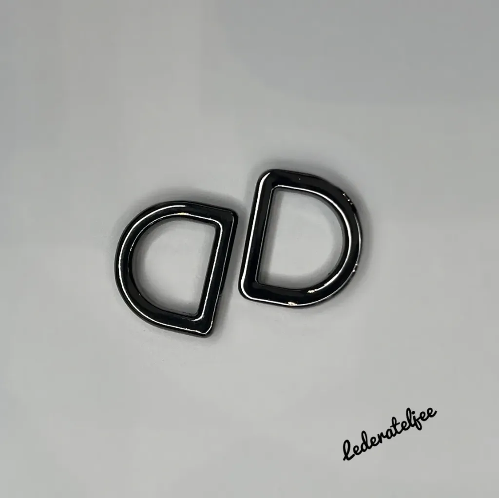 H112 D-ring 1cm Gun metal