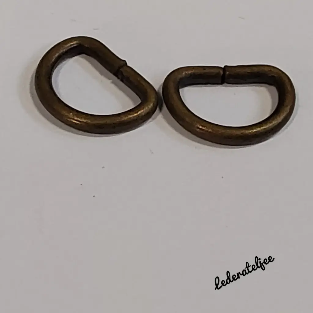 F27 D-ring 1cm Brons