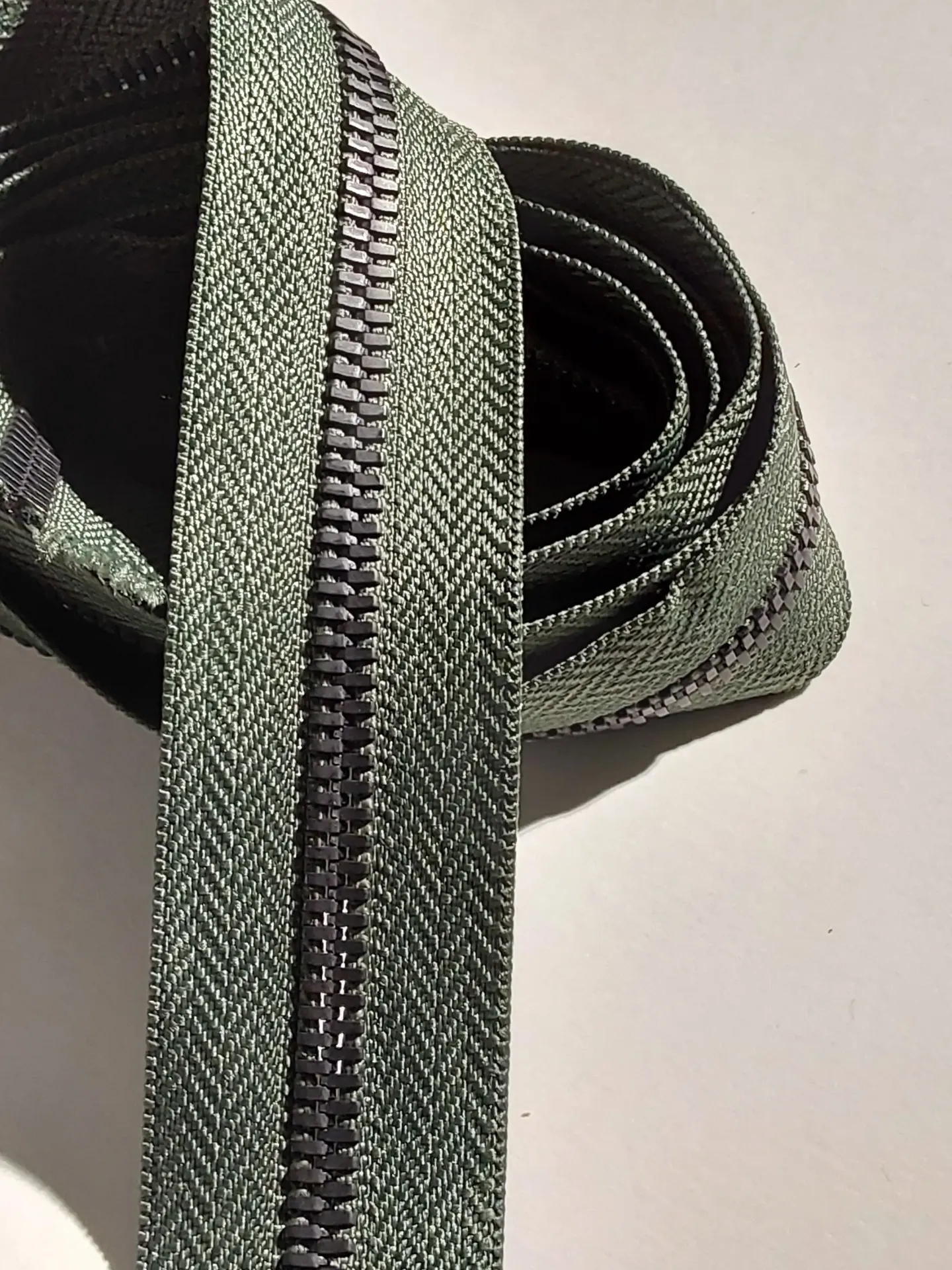 Metalen rits 5mm - Sagegreen (geen YKK) (nikkel)