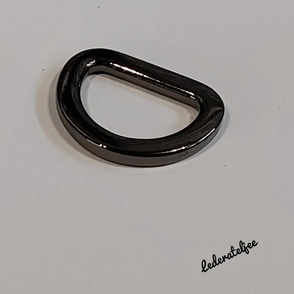 H128 D-ring 1.5cm Gun Metal
