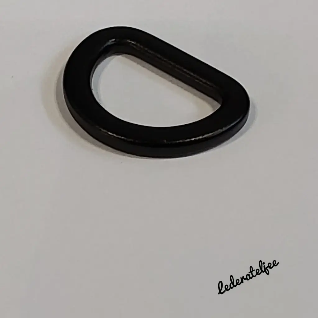 H115 D-ring 1.5cm Zwart