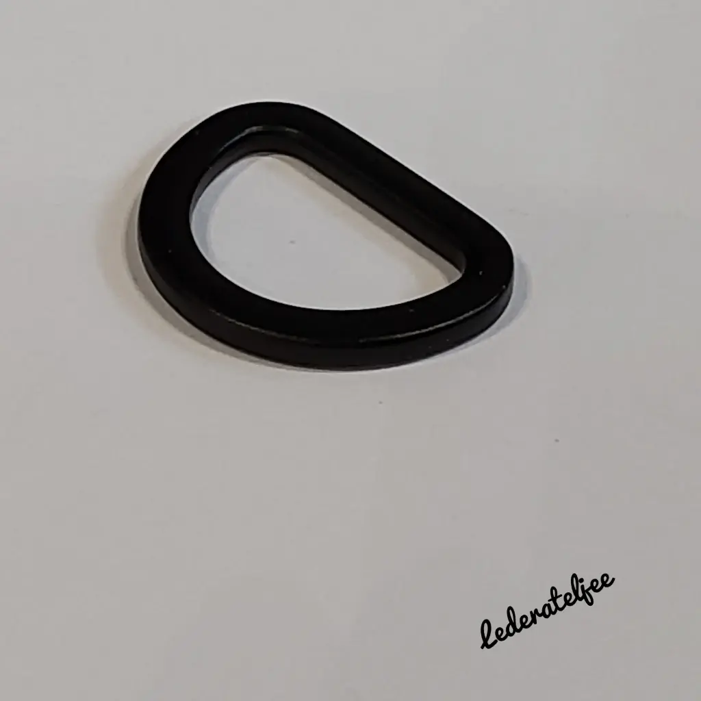 H120 D-ring 2cm Zwart