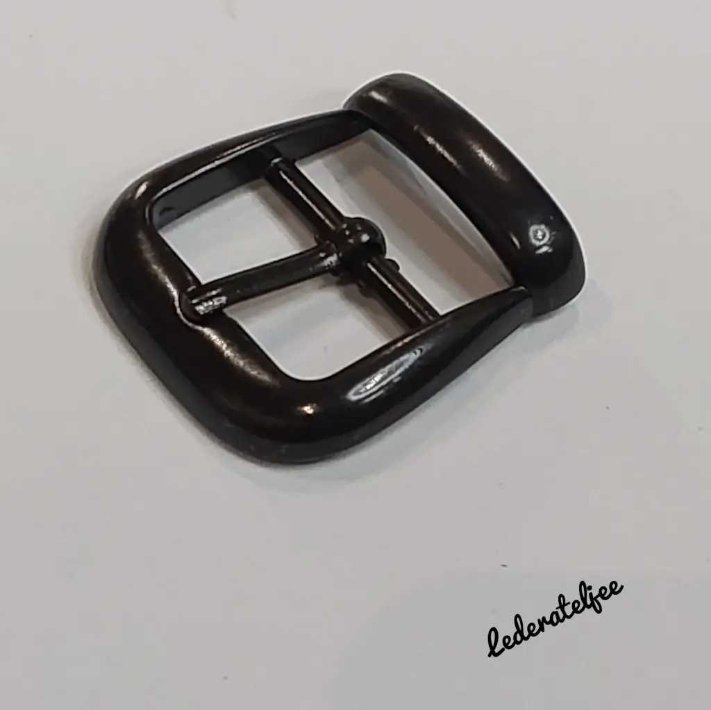 A76 Gesp met passant 2cm Zwart mat
