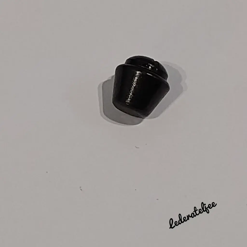 P67 Pootje met schroef Zwart