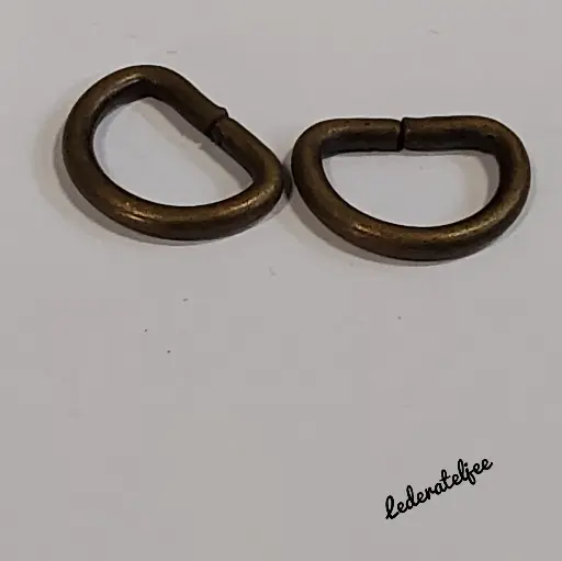 F27 D-ring 1cm Brons
