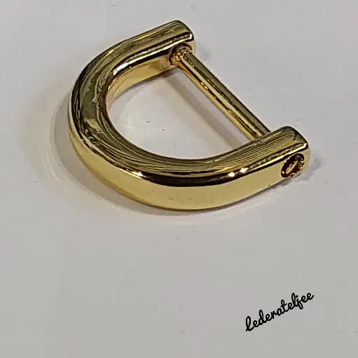 H124 D-ring 1.2cm Goud