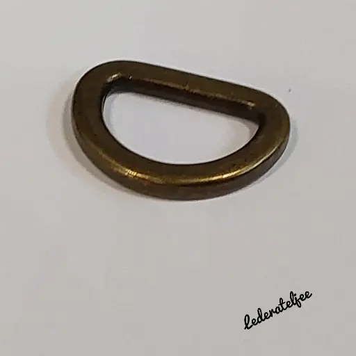 H122 D-ring 1.5cm Oud Goud