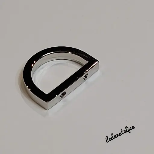 H62 D-ring 2cm Nikkel