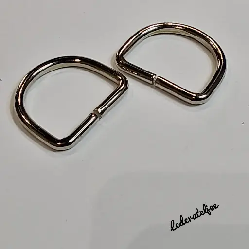 F46 D-ring 2cm Nikkel 