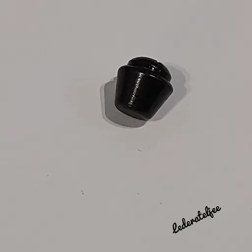 P67 Pootje met schroef Zwart