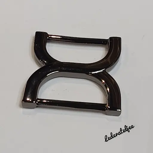 H136 Ring Twisted 2.5cm Gun Metal
