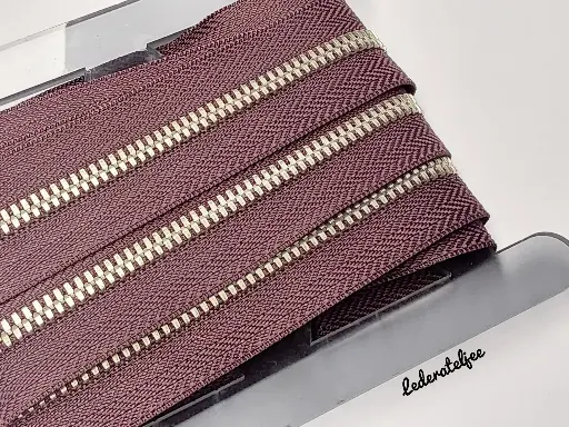 Metalen rits Nikkel tandjes 5mm - verschillende kleuren (geen YKK)