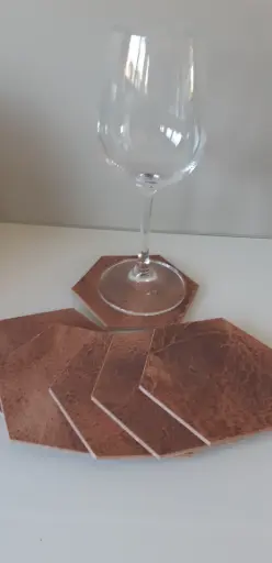 Coasters / glasonderleggers 6-hoek 