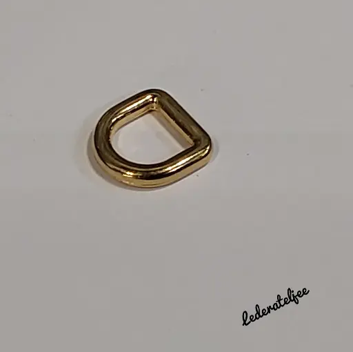 H102 D-ring 0.8cm Goud